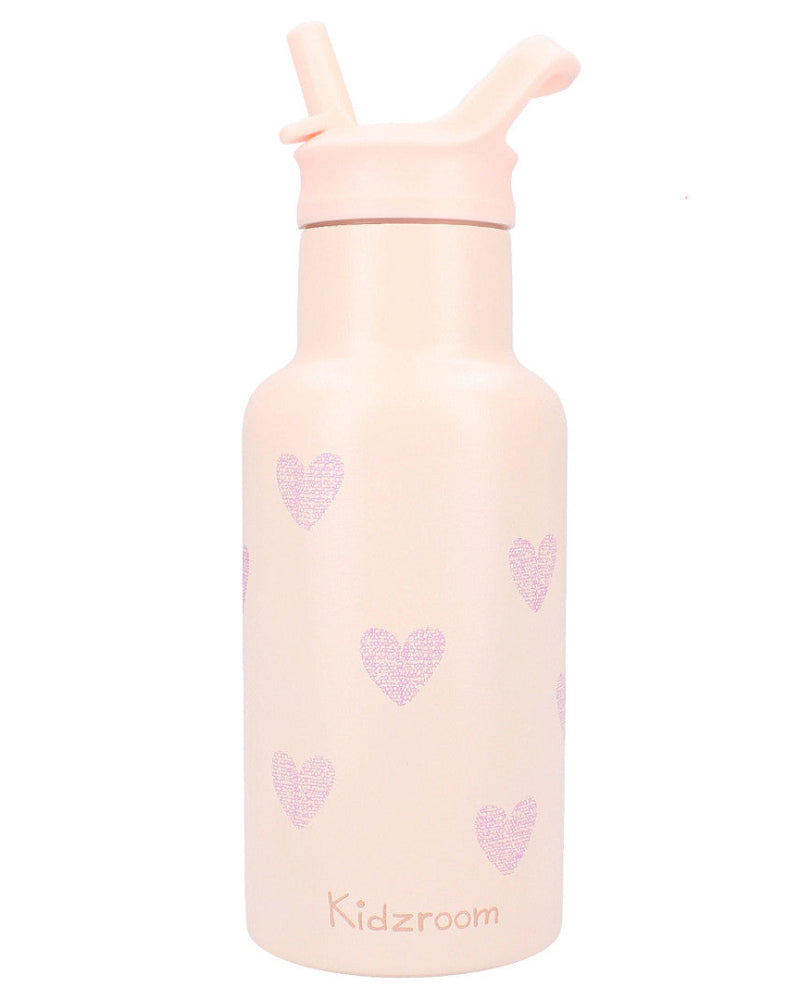 Kidzroom drinkfles pink hearts