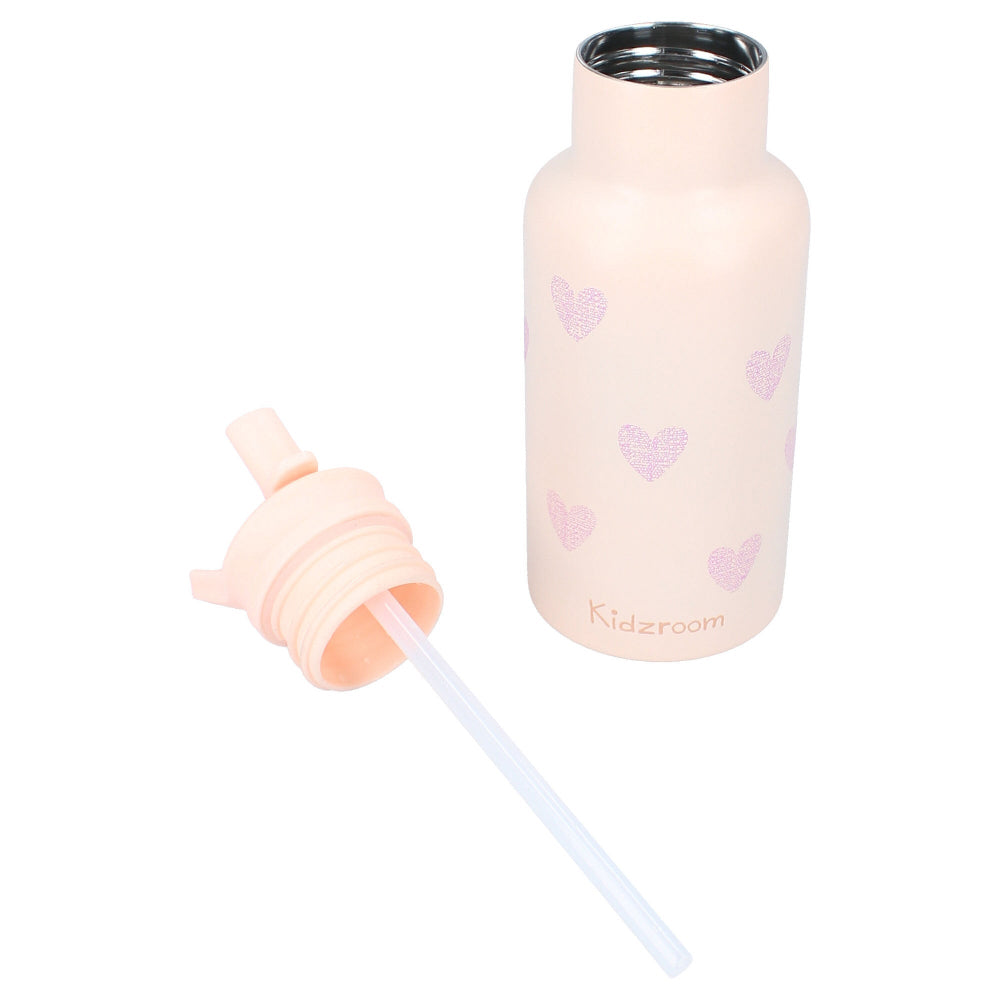 Kidzroom drinkfles pink hearts 030-01060