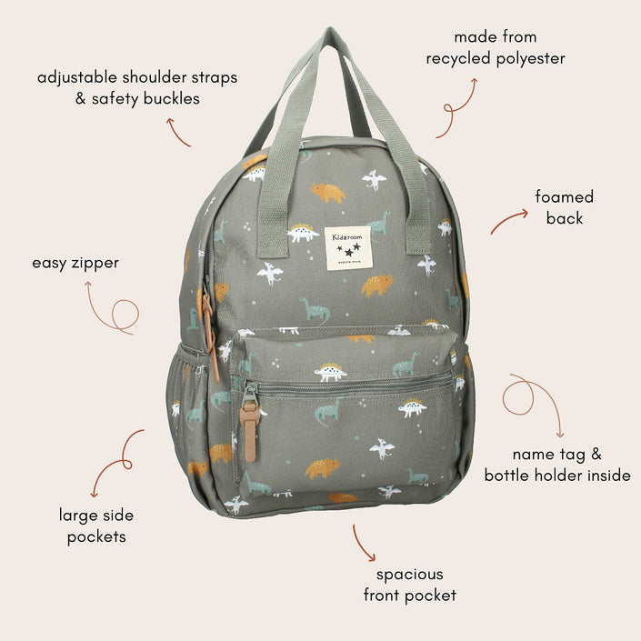Kidzroom rugzak dinosaurus030-00697b