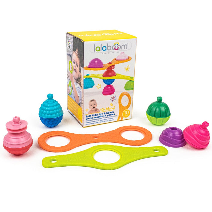 Lalaboom educatieve kralen + verbindingen 10 stks 10 mnd+