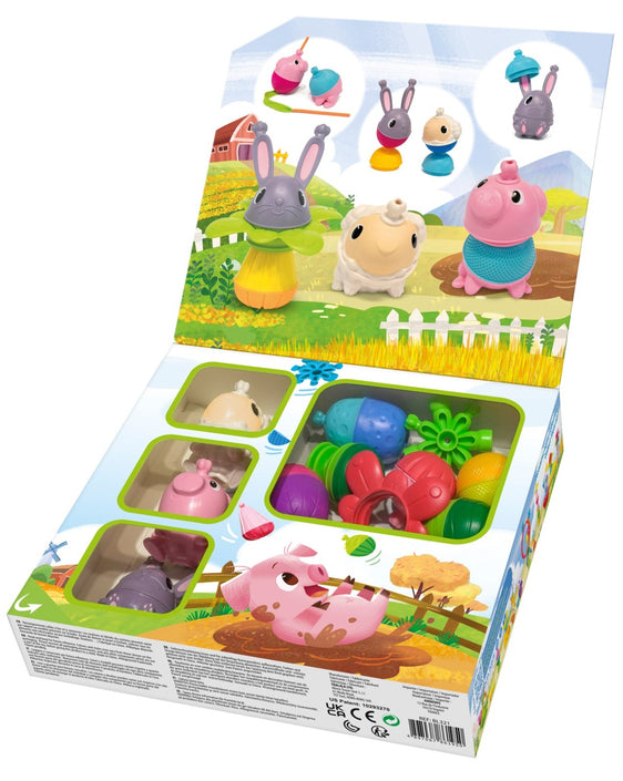 Lalaboom educatieve kralen boerderij 25 stks 10 mnd+