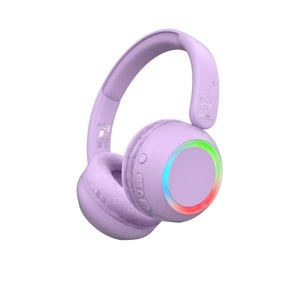 Lalarma draadloze koptelefoon met licht paars