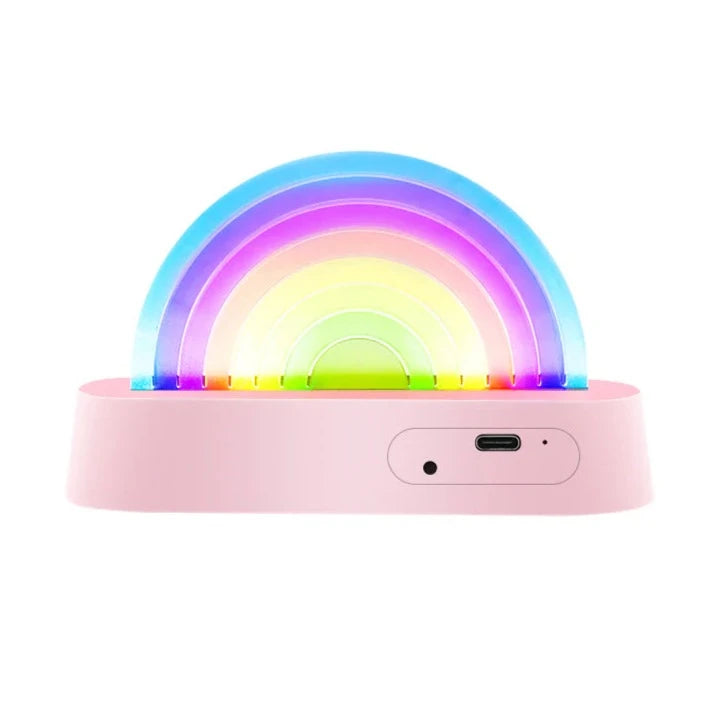 Lalarma dancing rainbow lamp roze 792649527108