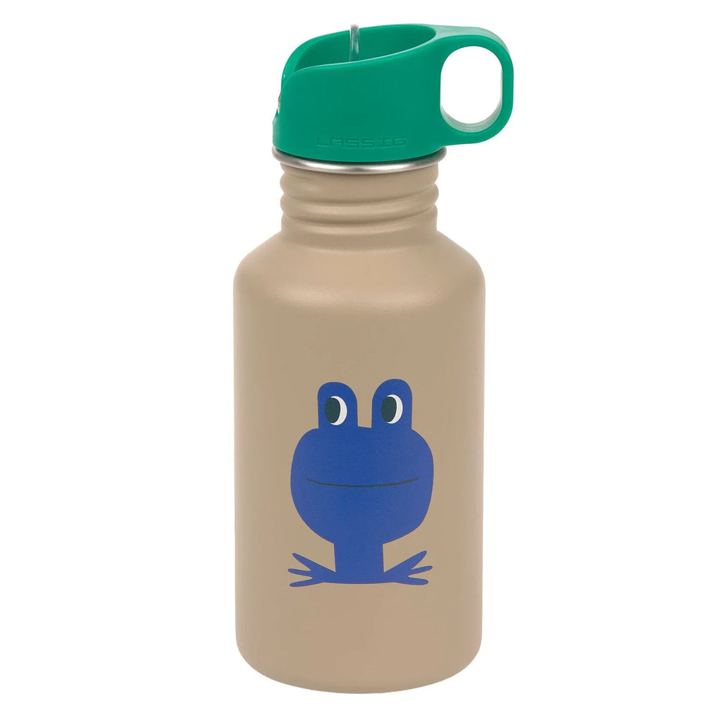 Lassig stainless steel drinkfles happy trails frog