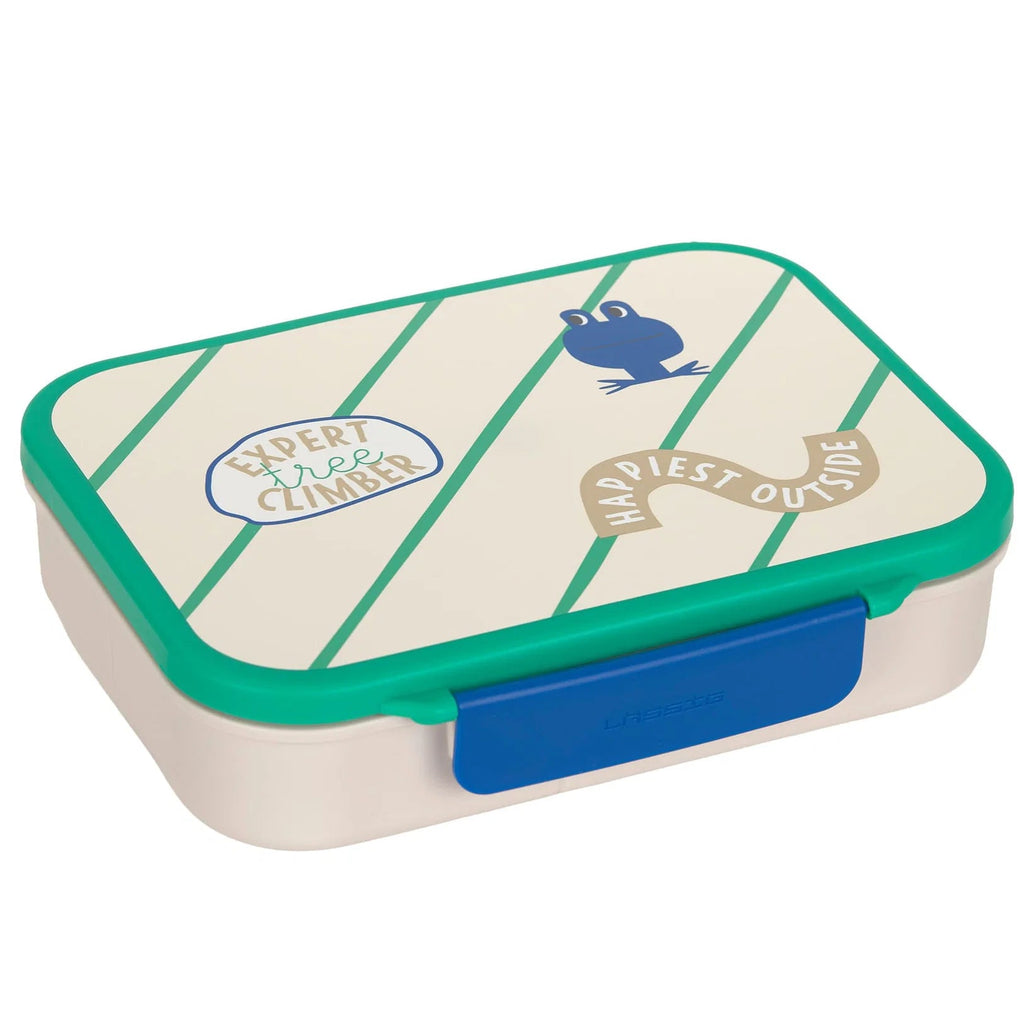 Lassig bento lunchbox happy trails frog
