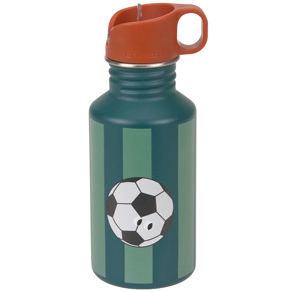 Lassig stainless steel drinkfles unique stripes sports balls