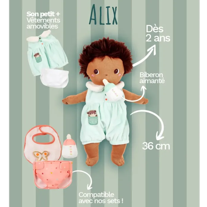 Lilliputiens stoffen pop Alix 2 jr+
