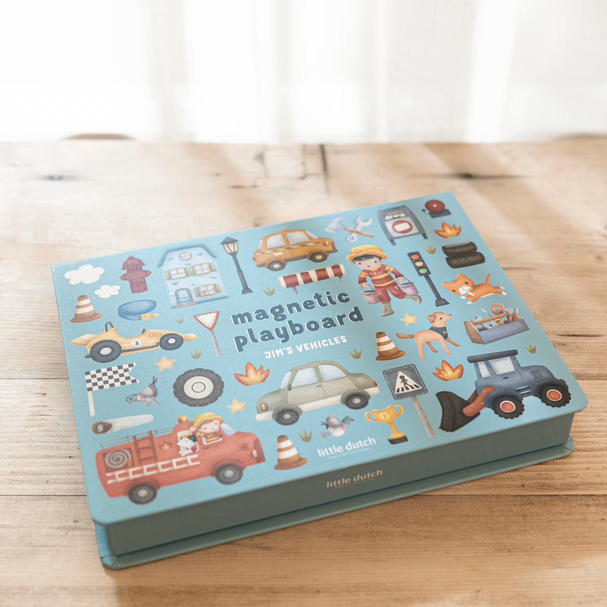 Little Dutch magnetisch speelbord Jims voertuigen  8713291447868 b