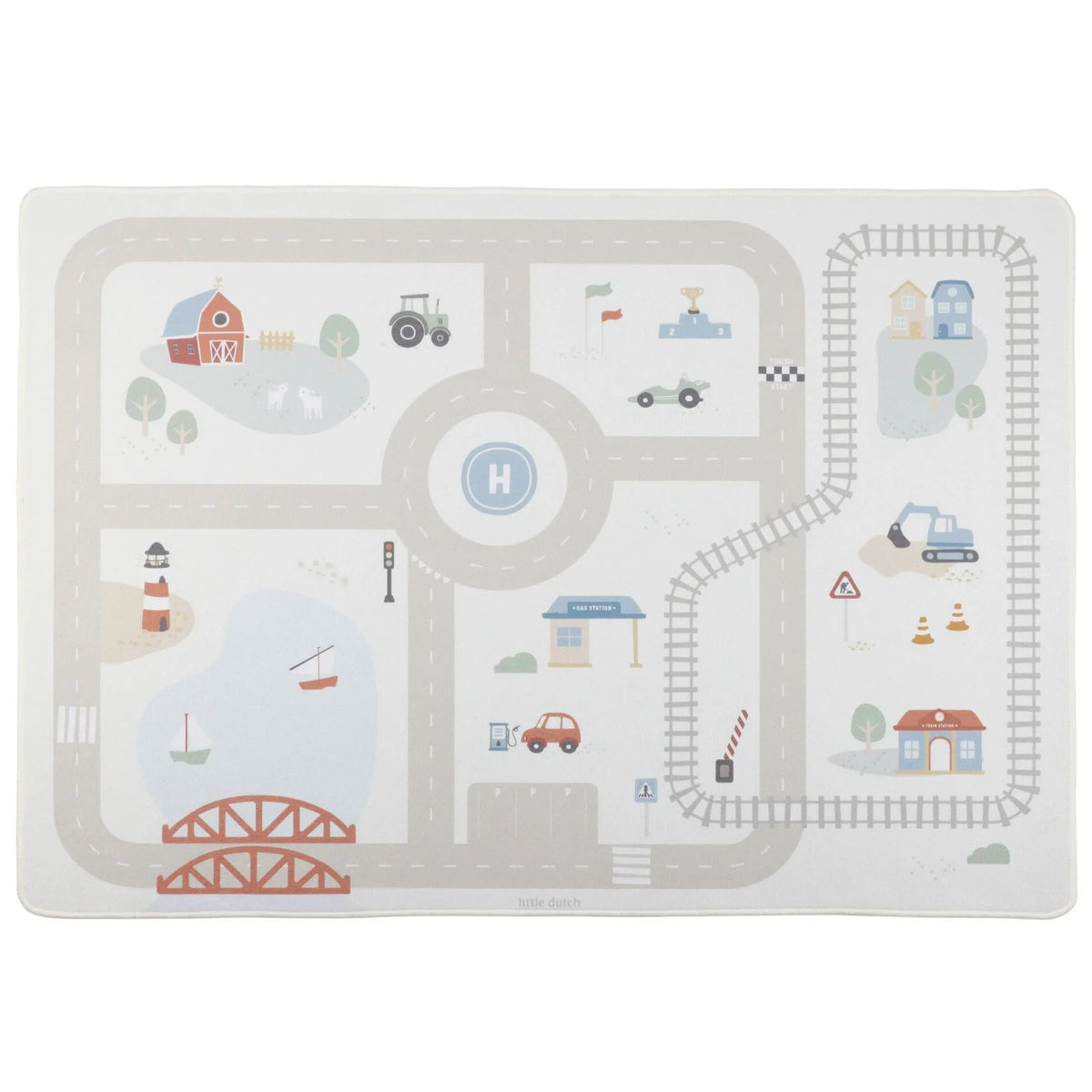 Little Dutch speelkleed auto's 140 x 100 cm
