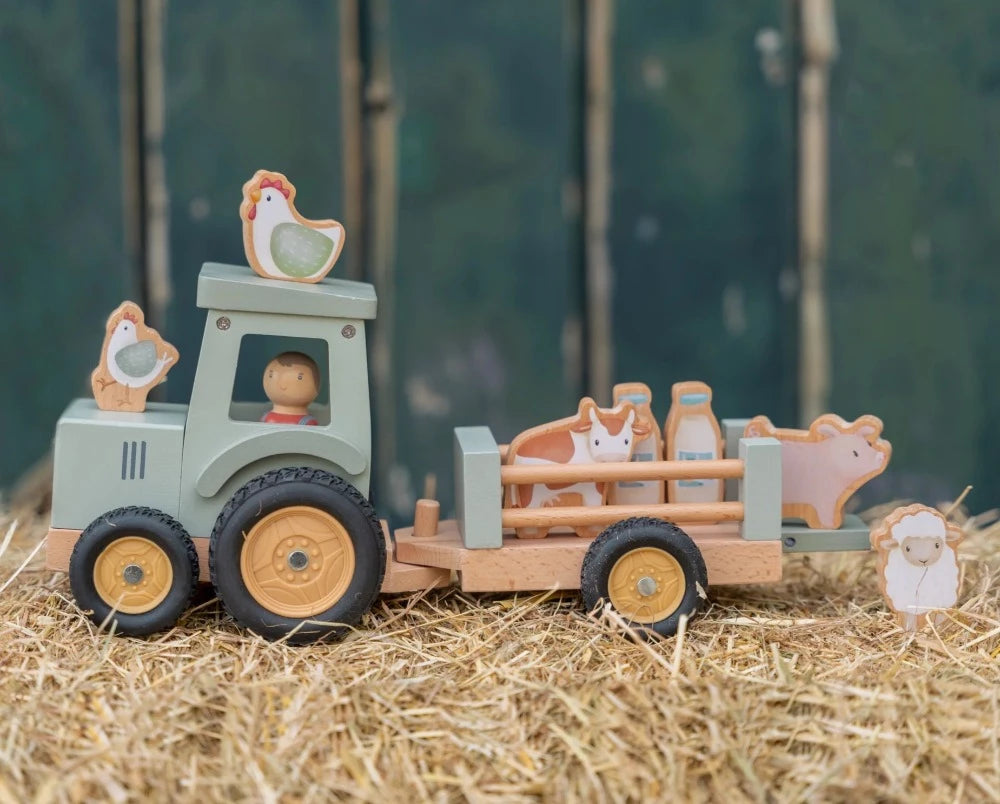 Little Dutch tractor met trailer Little Farm 18 mnd+ kopen