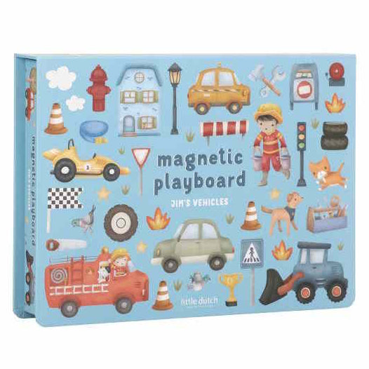 Little Dutch magnetisch speelbord Jims voertuigen 3 jr+