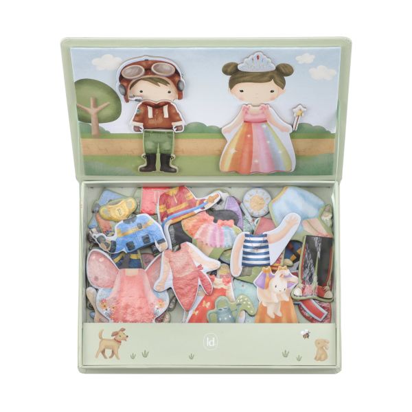 Little Dutch magnetisch speelbord Jim en Rosa dress-up 3 jr+