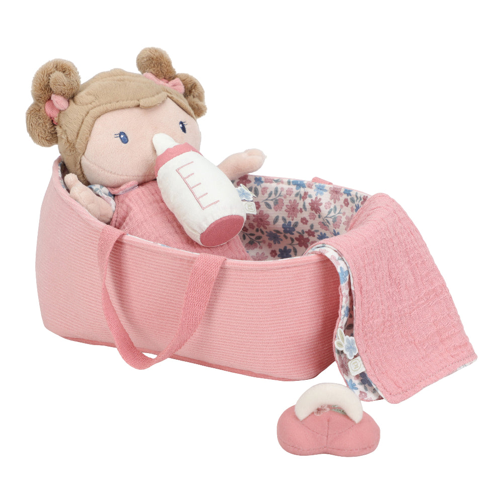 Little Dutch babypop in mandje Rosa 1jr 8713291446779 c