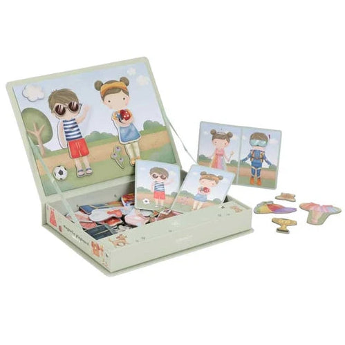 Little Dutch magnetisch speelbord Jim en Rosa dress-up  8713291447844 d