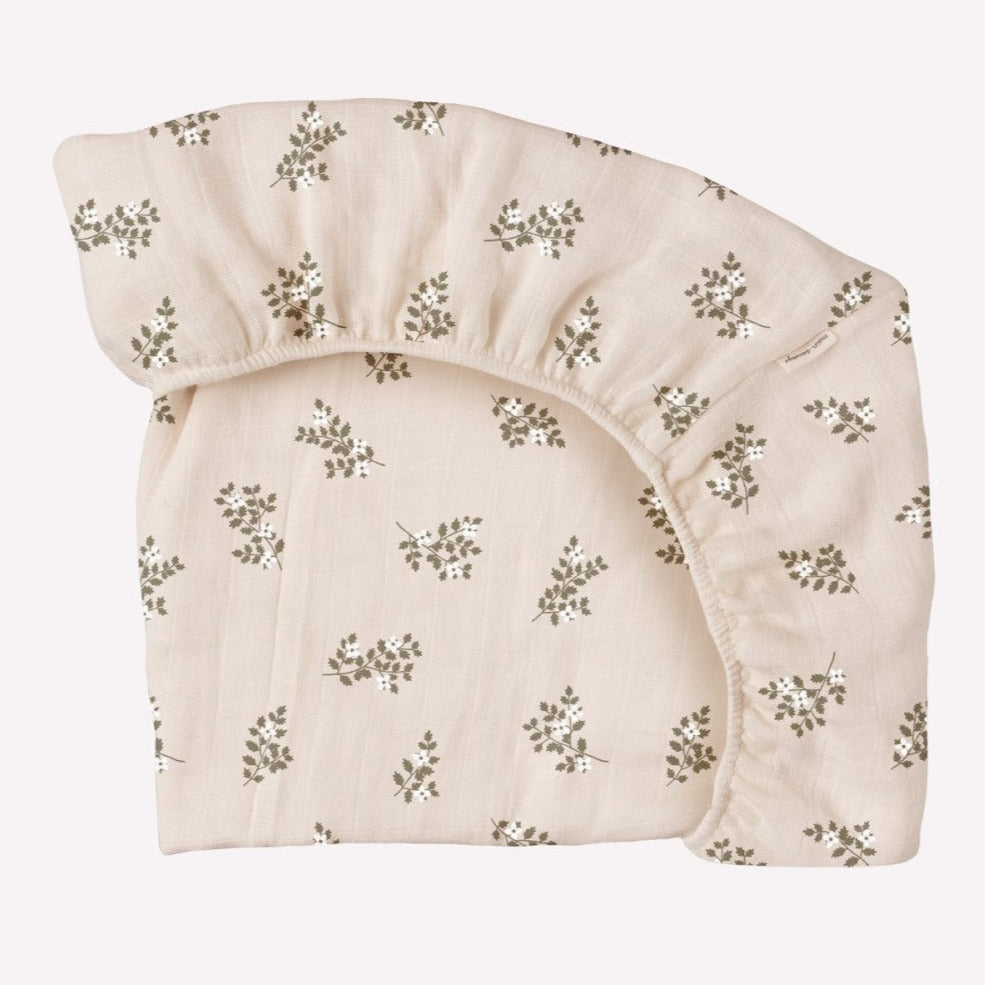 Main Sauvage hoeslaken holly flowers 60 x 120 kopen