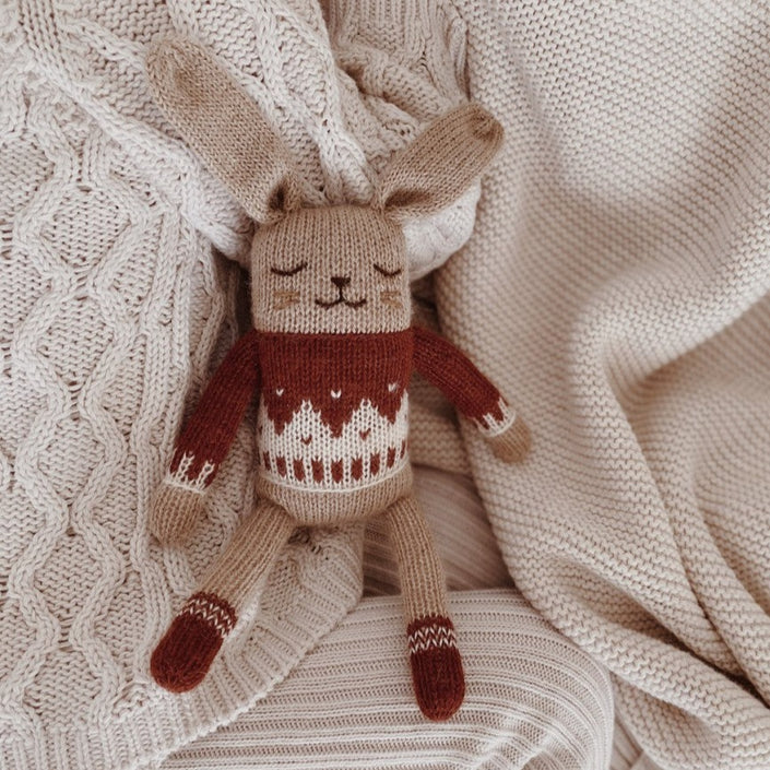 Main Sauvage knuffel bunny sienna sweater