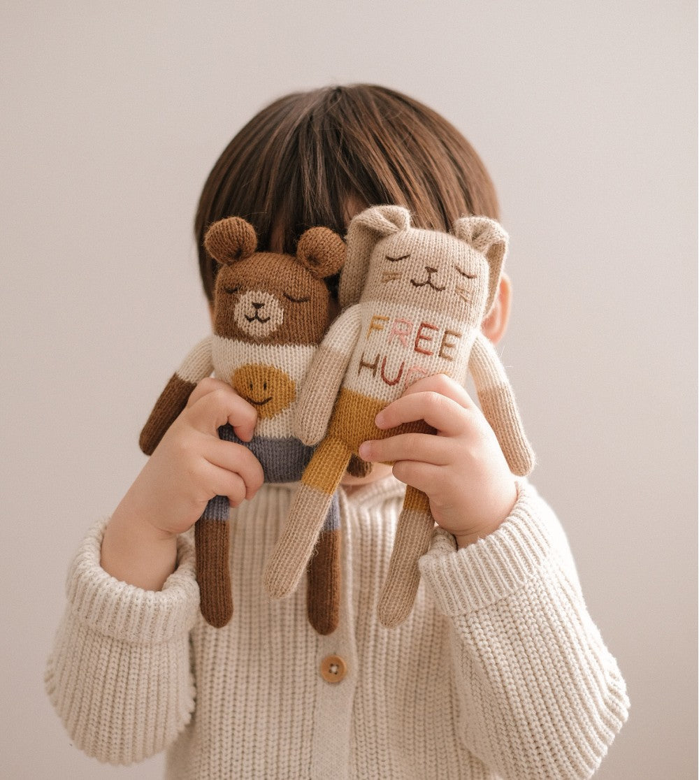 Main Sauvage knuffel teddy smiley 3760281702945