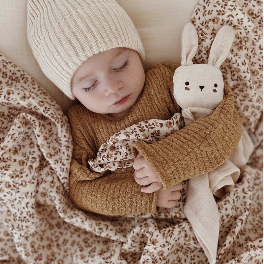 Main Sauvage knuffeldoekje bunny ecru kopen