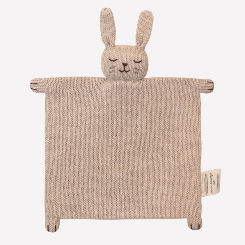 Main Sauvage knuffeldoekje bunny sand knit