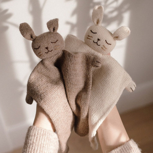 Main Sauvage knuffeldoekje bunny white knitMSA.KC.BUN.WHIT