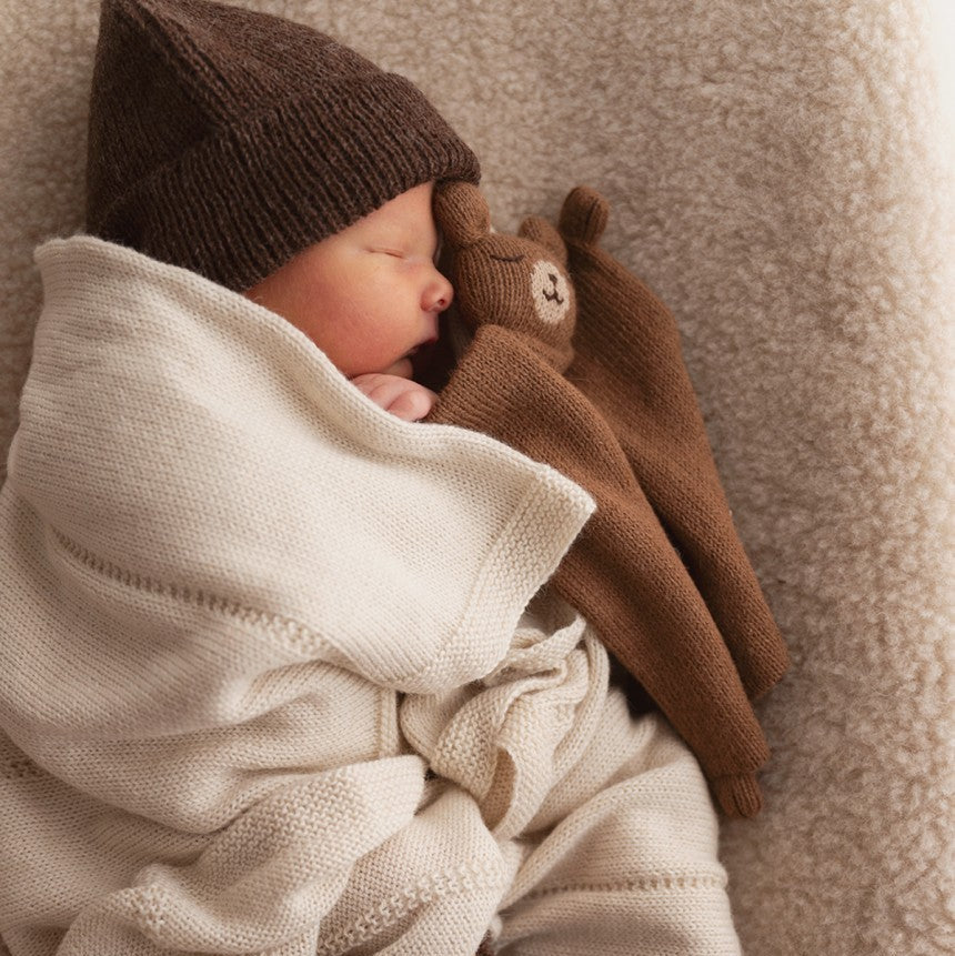 Main Sauvage knuffeldoekje teddy nut knit MSA.KC.TED.NUT