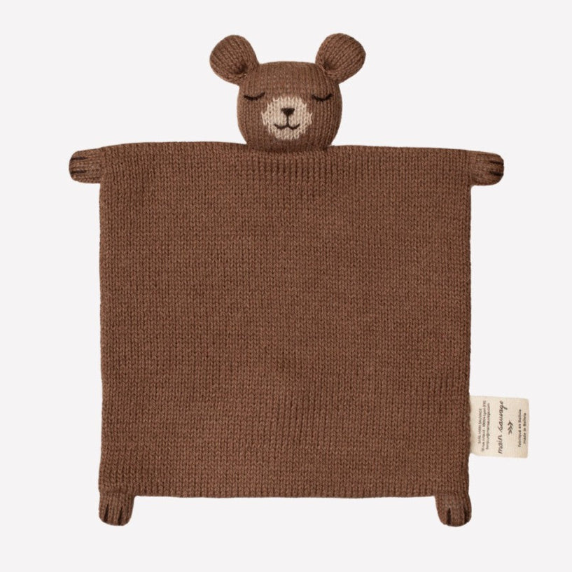 Main Sauvage knuffeldoekje teddy nut knit
