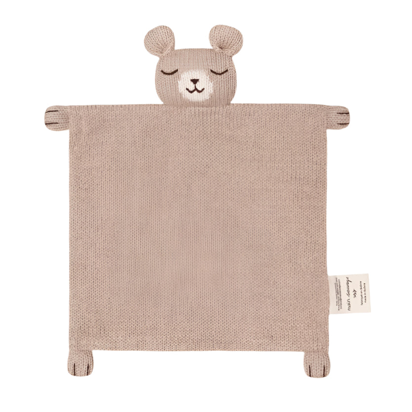Main Sauvage knuffeldoekje teddy sand knit
