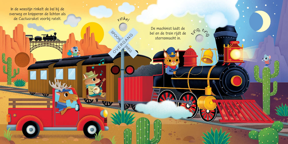 Met de trein - geluidenboek 1 jr+ kopen