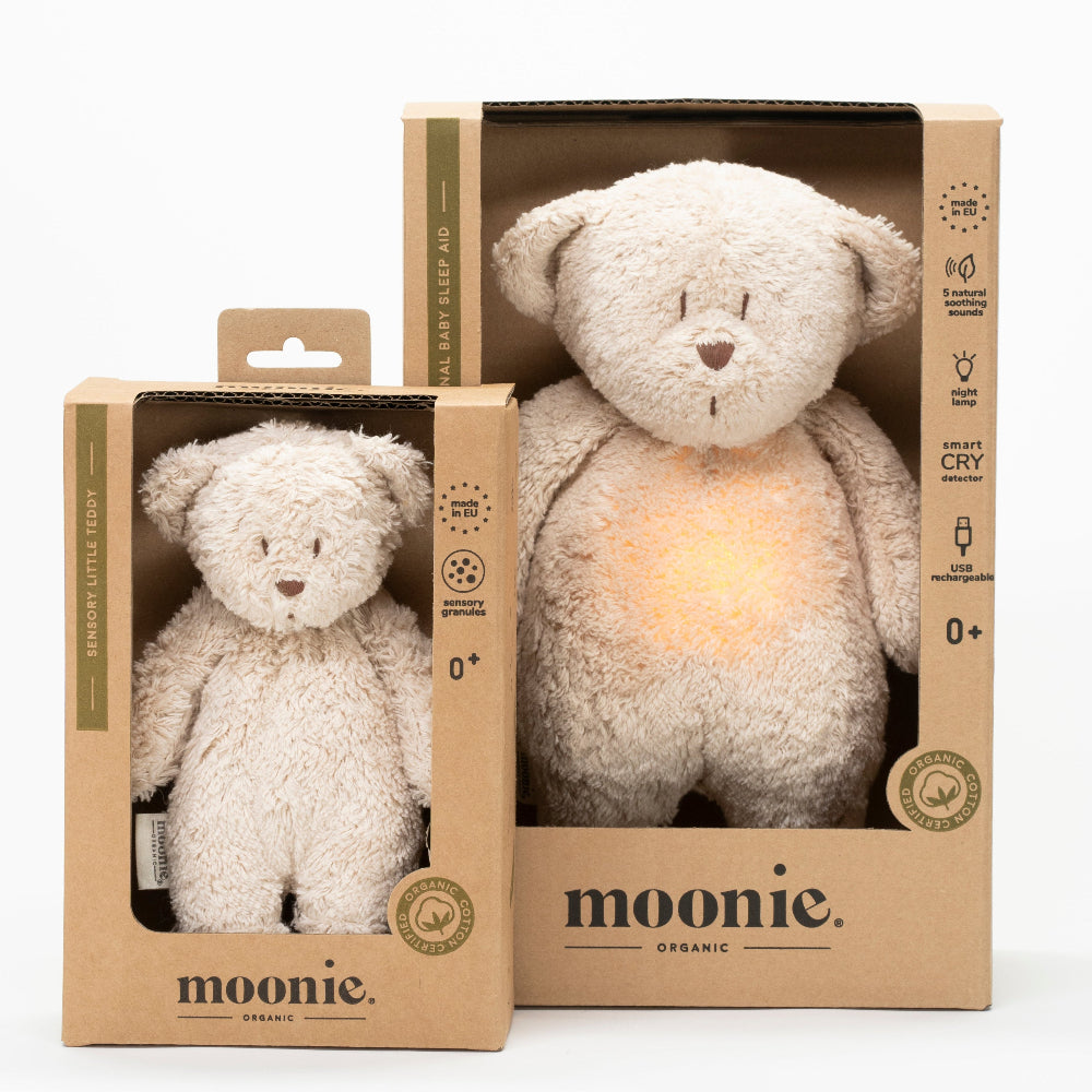 Moonie knuffel bear little Sand Biologische katoen + vulling 100% PES