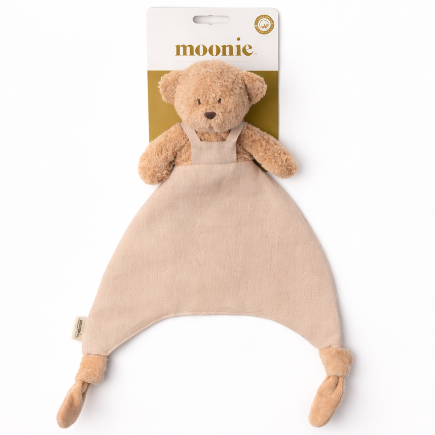 Moonie knuffeldoekje doudou bear cappuccino