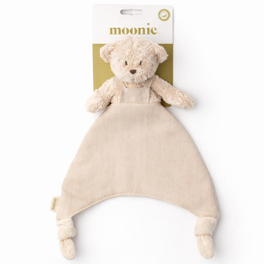 Moonie knuffeldoekje doudou bear sand