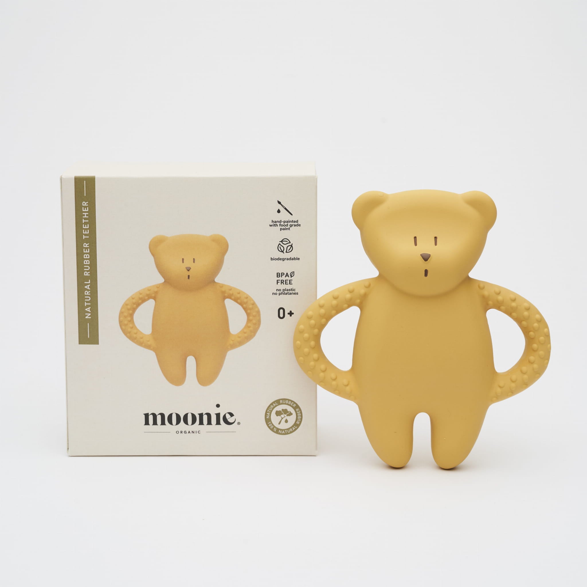 Moonie bijtspeeltje bear honey 0 mnd