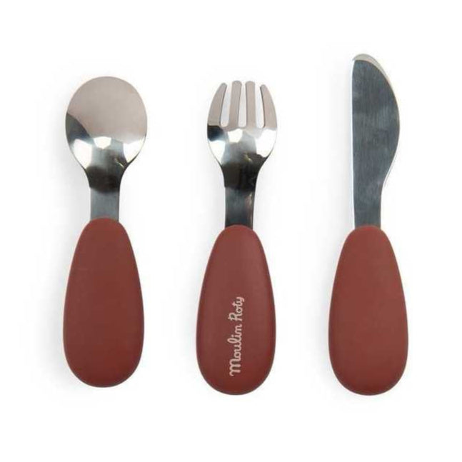 Moulin Roty silicone bestekset Apres la pluie