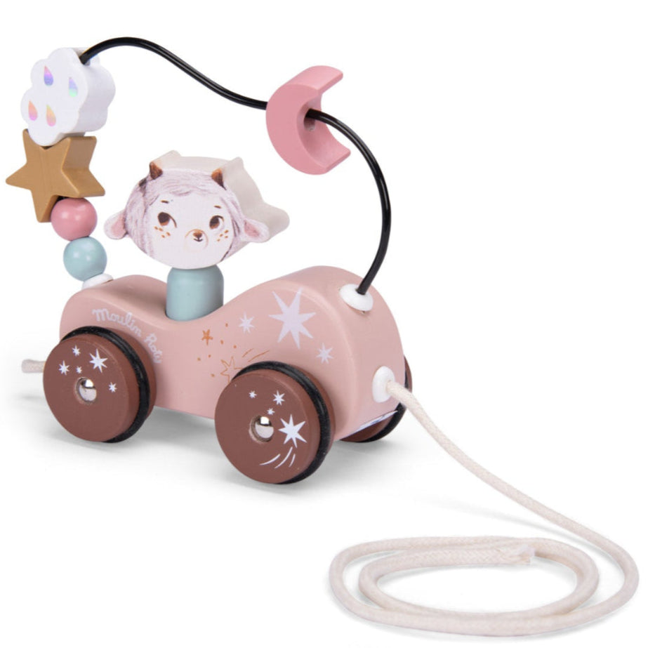 Moulin Roty houten trein op wielen Apres la Pluie 10+ mnd 3575677153672