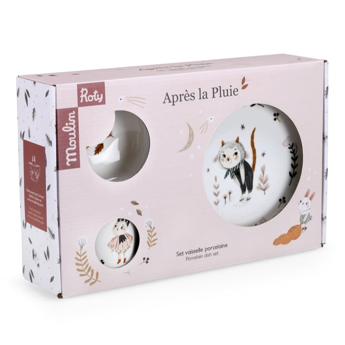 Moulin Roty porseleinen servies Après la pluie