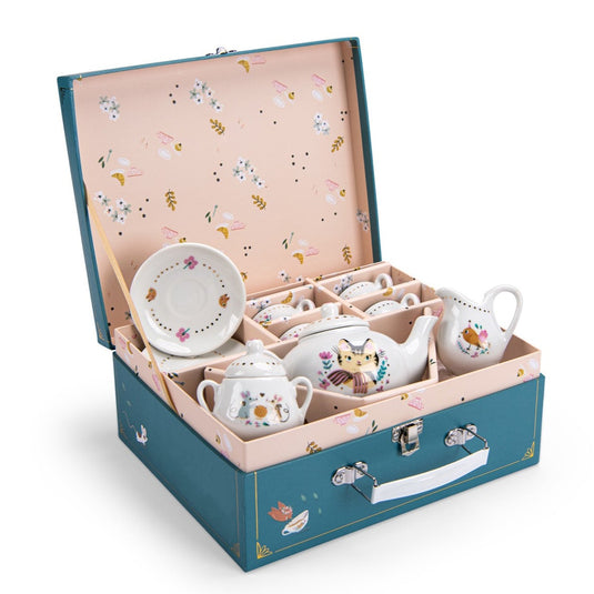 Moulin Roty porseleinen theeservies Les Parisiennes 3 jr+