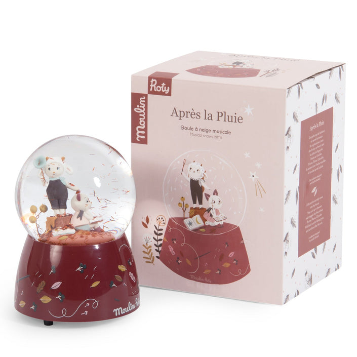 Moulin Roty sneeuwbol met muziekdoos Pluie