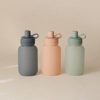 Mushie siliconen puree pouch cambridge blue 6 mnd+5