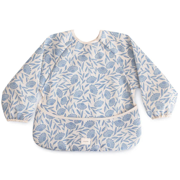 Mushie slab lange mouw blue flowers