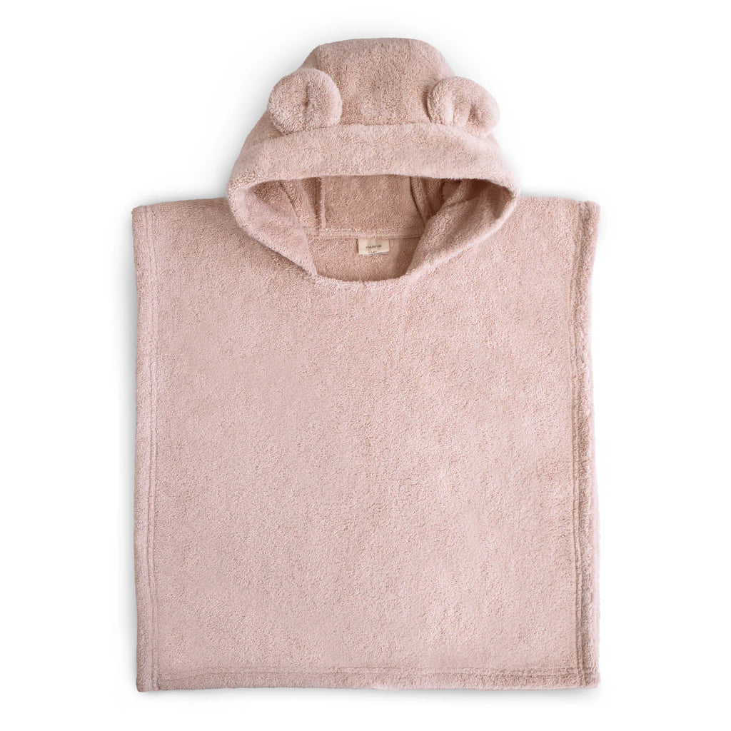 Mushie badponcho beer blush 1-3 jr