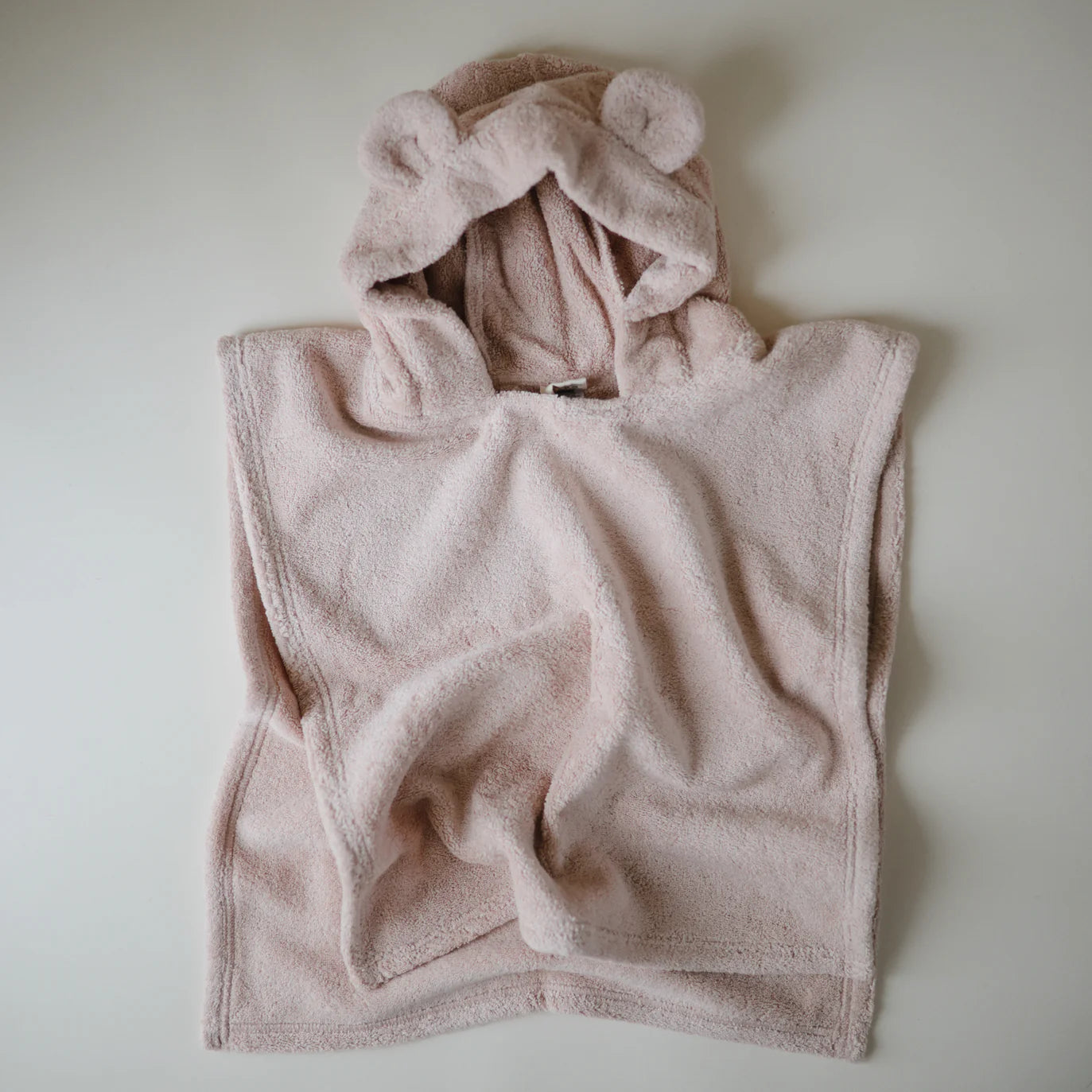 Mushie badponcho beer blush 1-3 jr