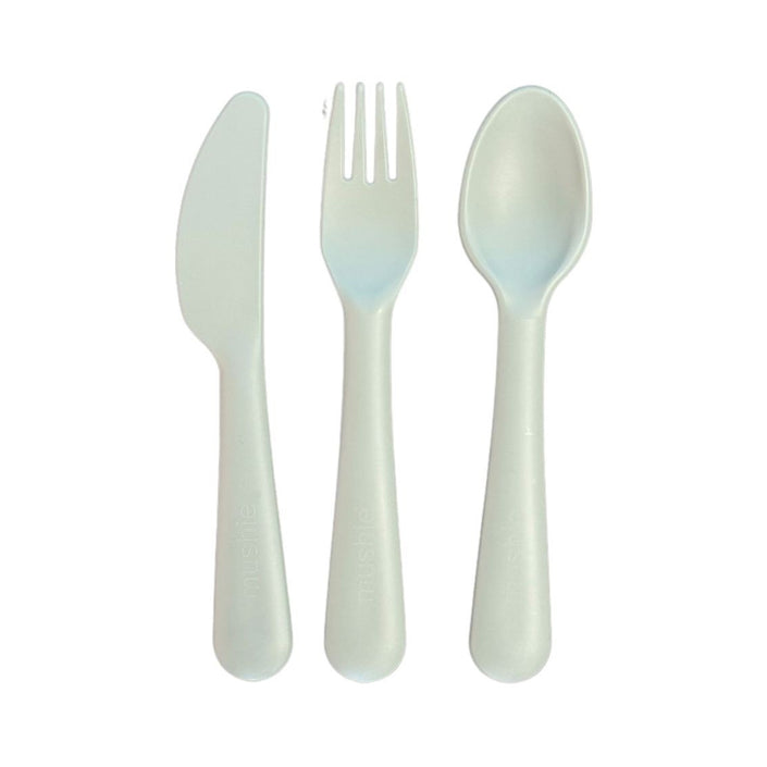 Mushie bestekset sage 3-delig