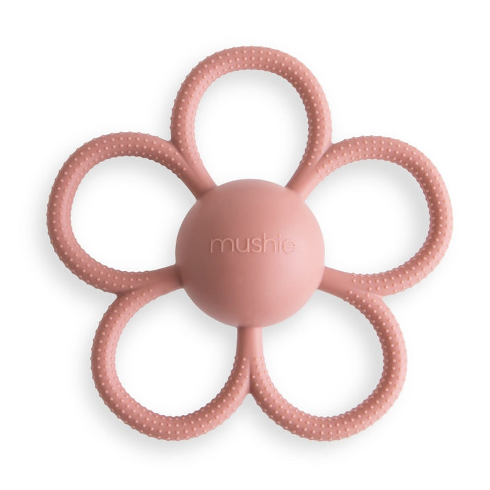 Mushie rammelaar en bijtring daisy 3 mnd+