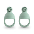 Mushie fruitspeen cambridge blue