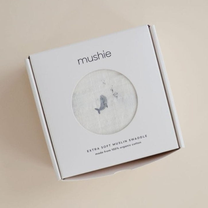 Mushie hydrofiele doek whales