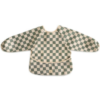 Mushie slab lange mouw olive check