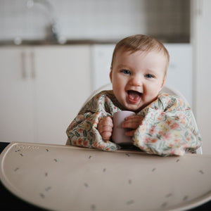 Mushie slab lange mouw pastel blooms