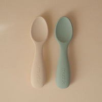 Mushie starter babylepels cambridge blue sand