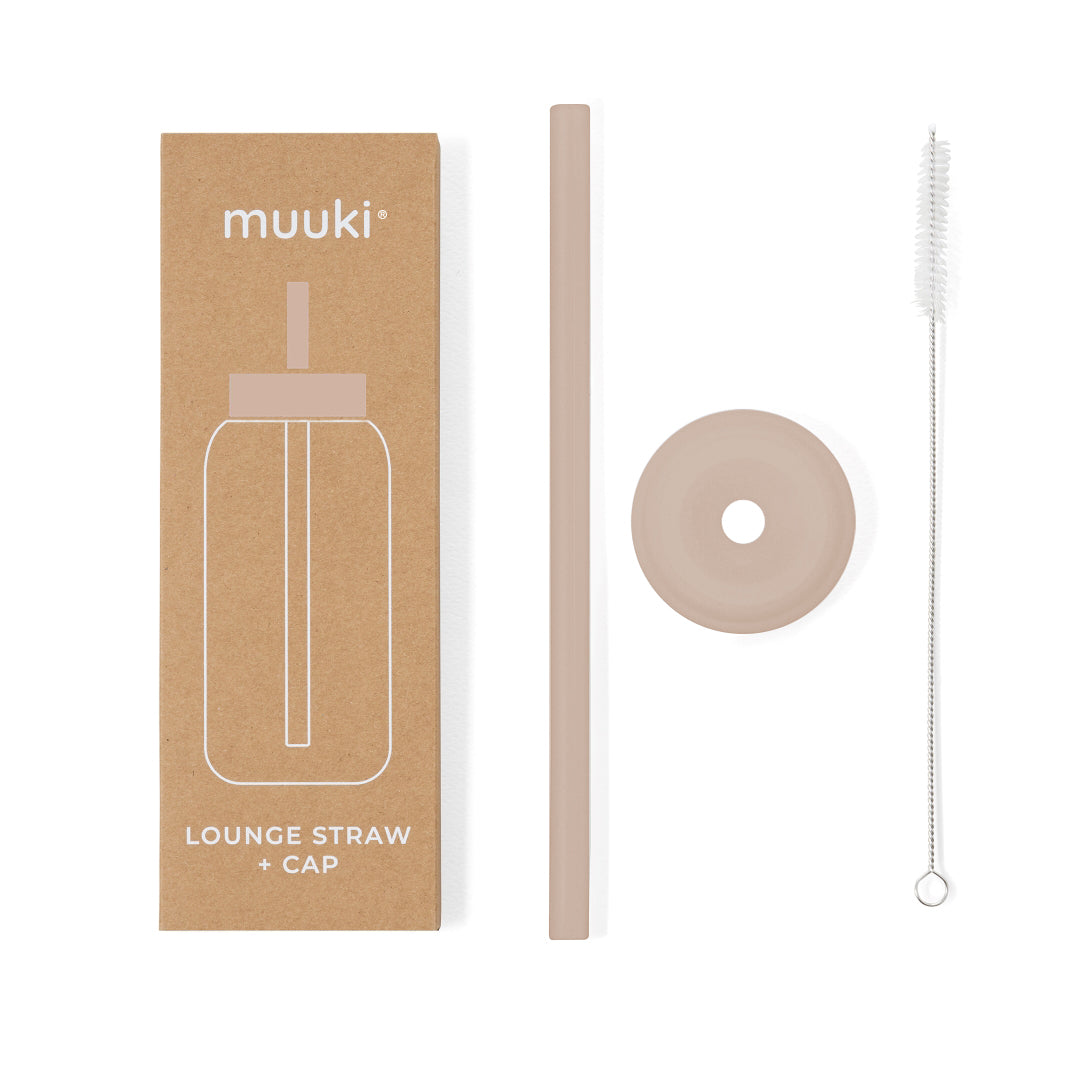Muuki lounge straw + dop desert rose