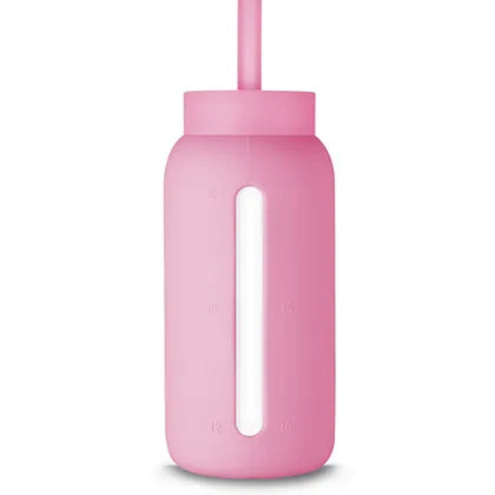 Muuki lounge straw + dop flamingo pinkMUKSTRAW14h